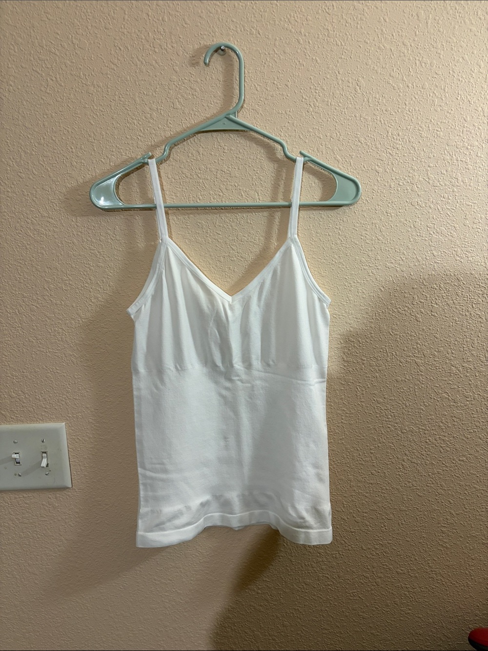 Skinny Girl White V-Neck Spaghetti Strap Shaper
